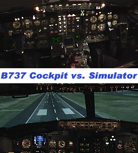 Boeing 737 vs. Simulator