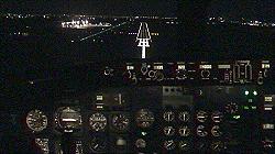 Boeing cockpit landing