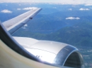 Boeing 737 wing and engine photo