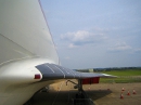 Concorde wing front view