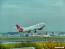 Gatwick Airport Virgin Airlines A330 take-off