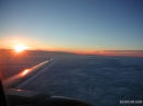 Sunrise on a plane